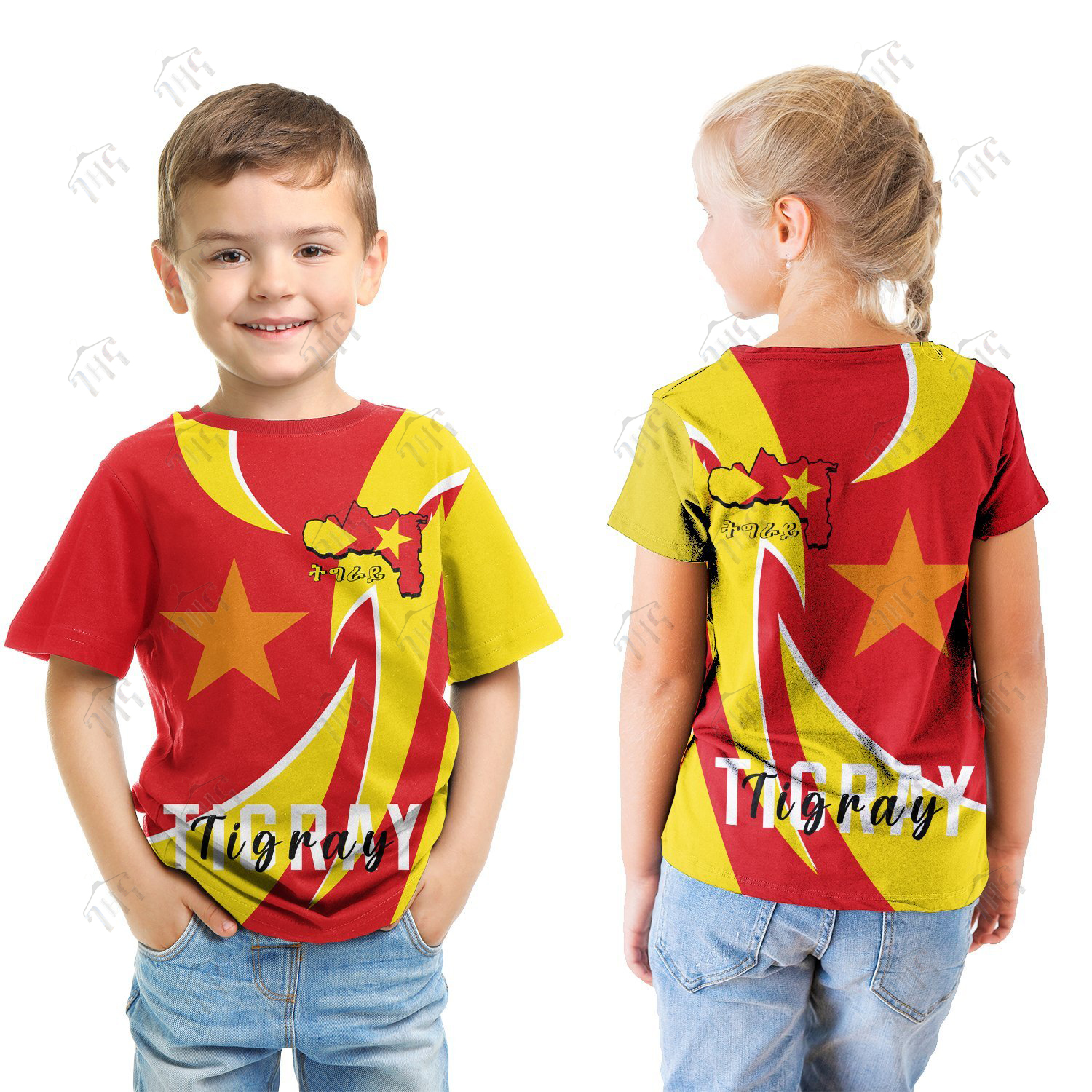Tigray 3D T-Shirt For Boys/Girls | Half Sleeves