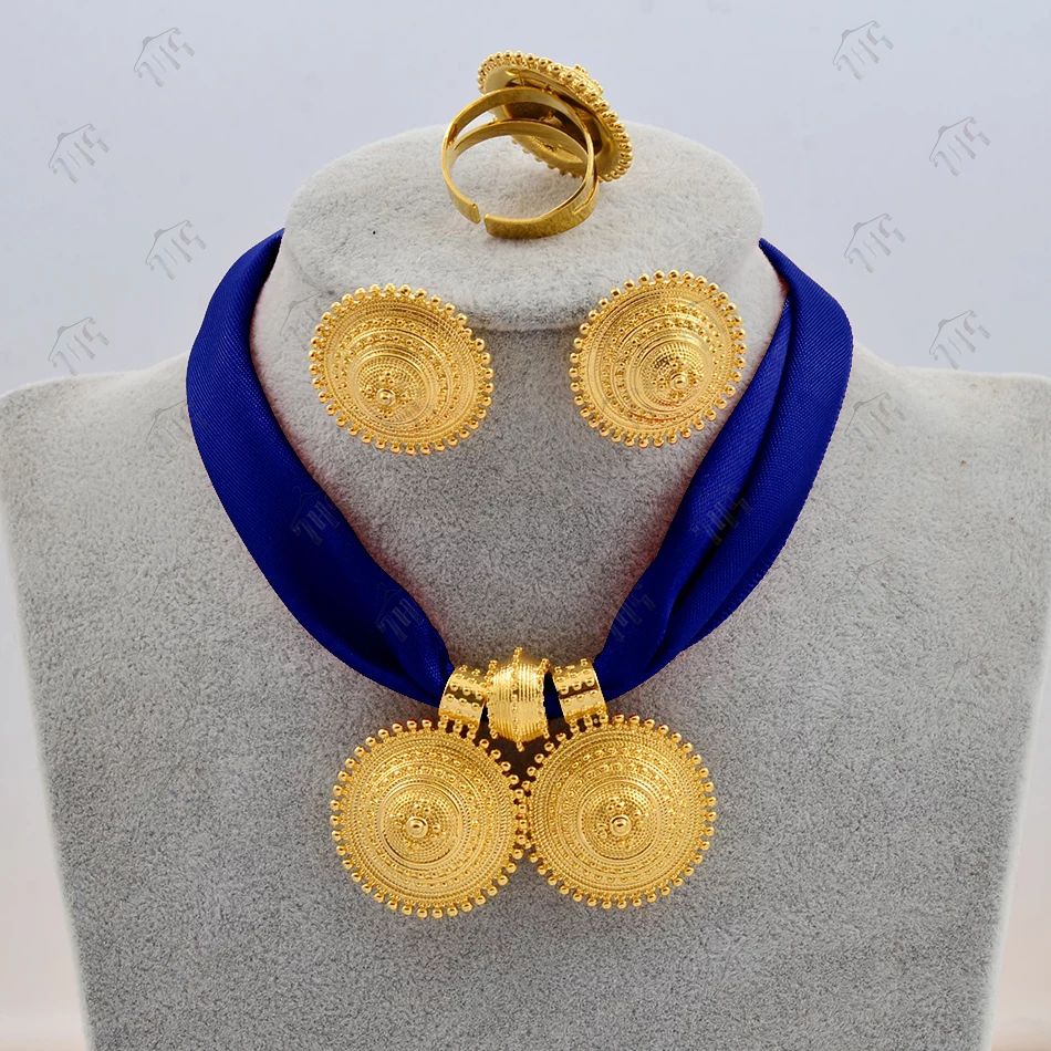 Tigray Full necklace Set Gold
