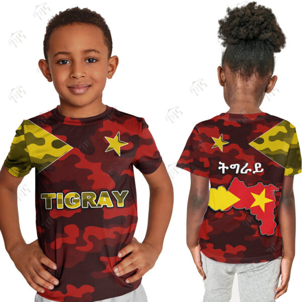 Tigray 3D T-Shirt For Boys | Half Sleeves