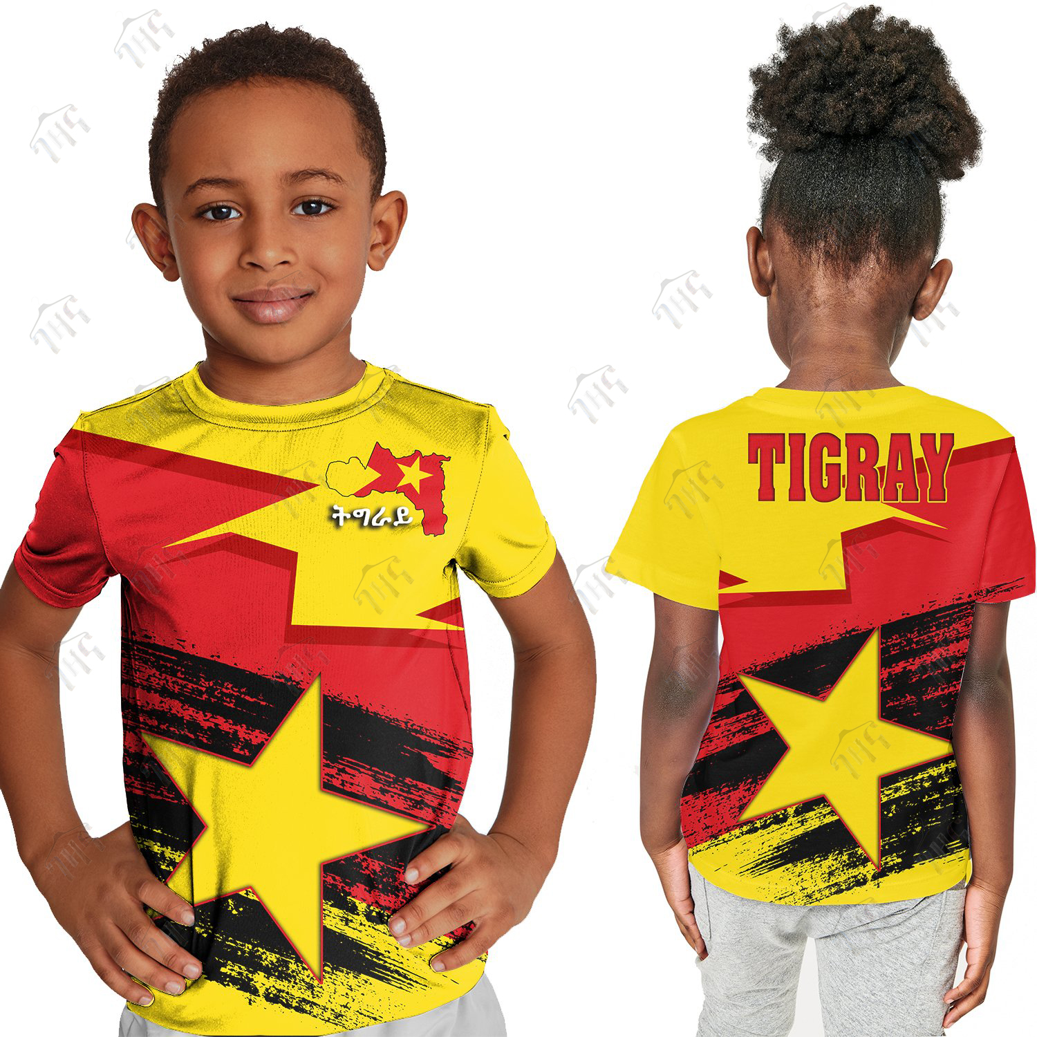 Tigray 3D T-Shirt For Boys  | Half Sleeves