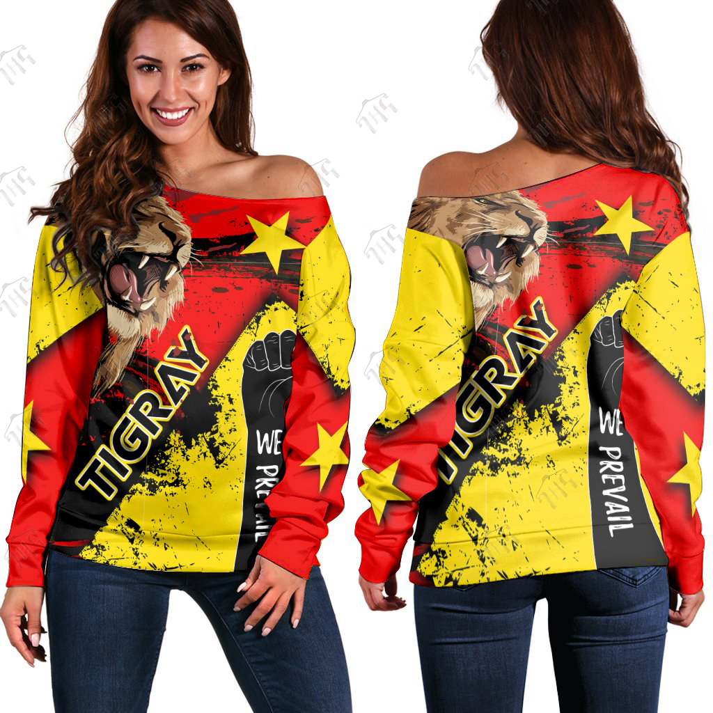 Tigray 3D Top Red Yellow Black | Full Sleeves
