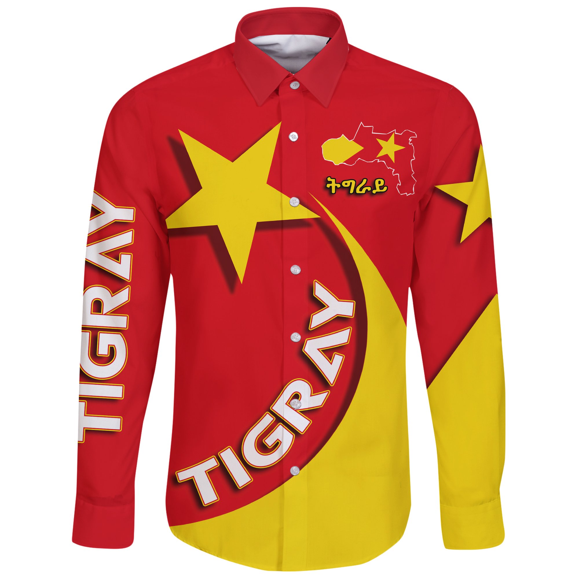 Tigray 3D Star Shirt For Men | Full Sleeves