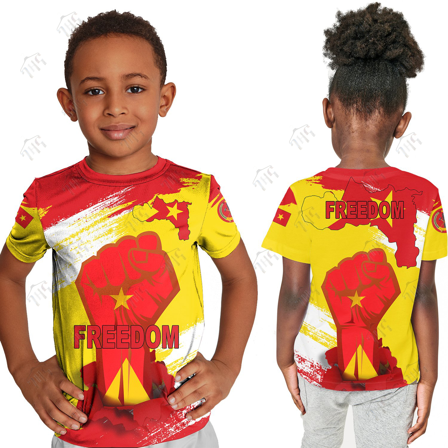 Tigray Freedom T-Shirt For Boys  | Half Sleeves