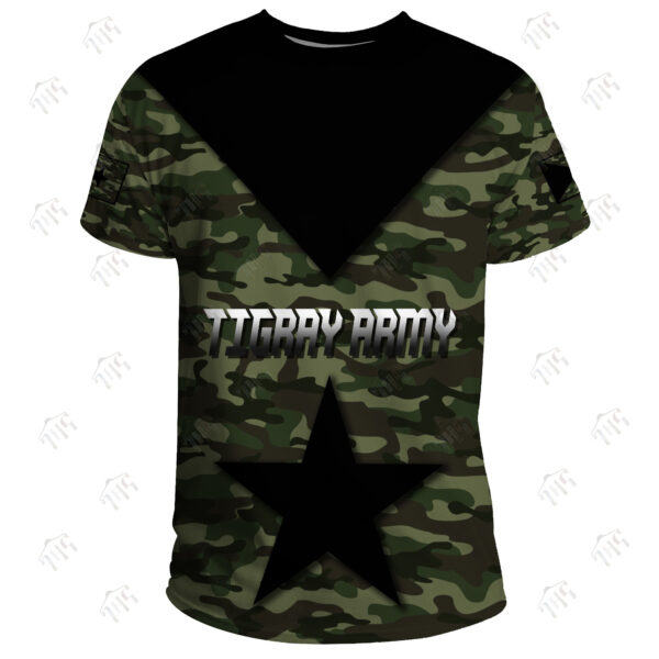 Tigray 3D Star T-Shirt For Men | Half Sleeves