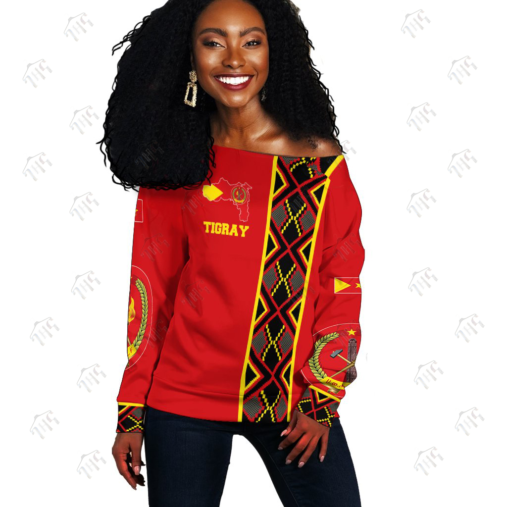 Tigray 3D Red Top  | Full Sleeves