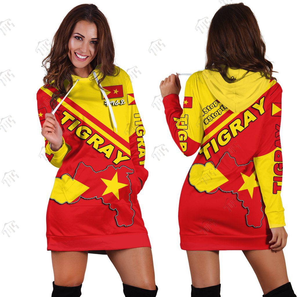 Tigray 3D Flag  Women Dress  | Full Sleeves