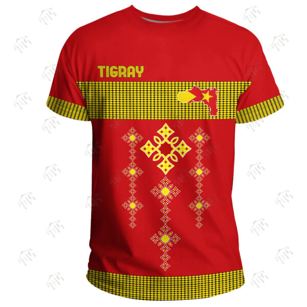 Tigray 3D Star T-Shirt For Men | Half Sleeves