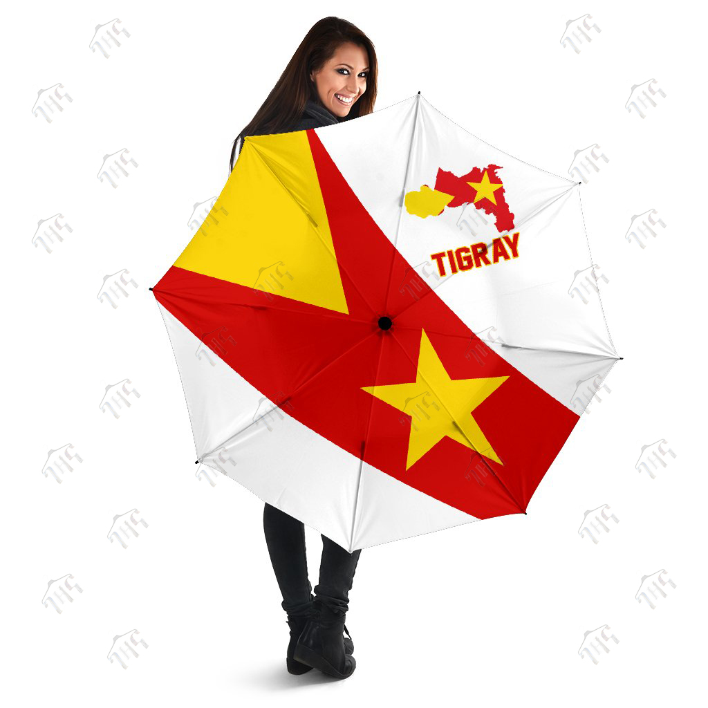 Tigray Map Star Umbrella White