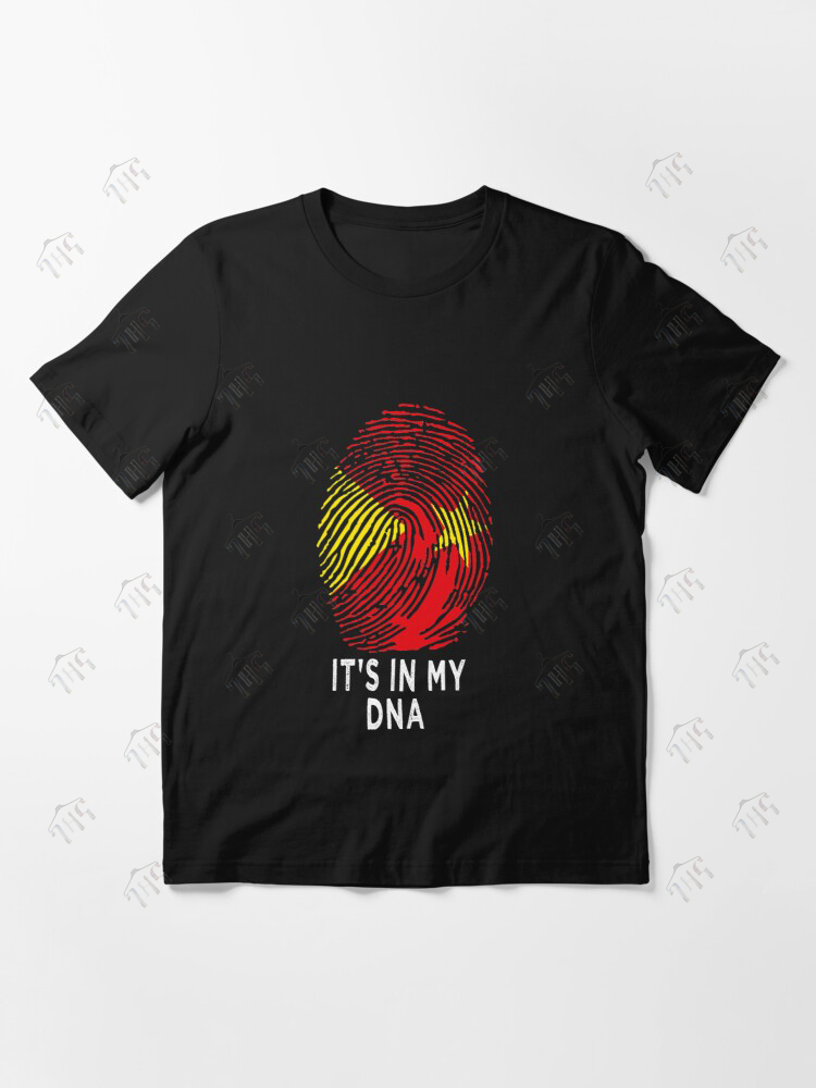 Tigray Finger Print T-Shirt Black For Men | Half Sleeves